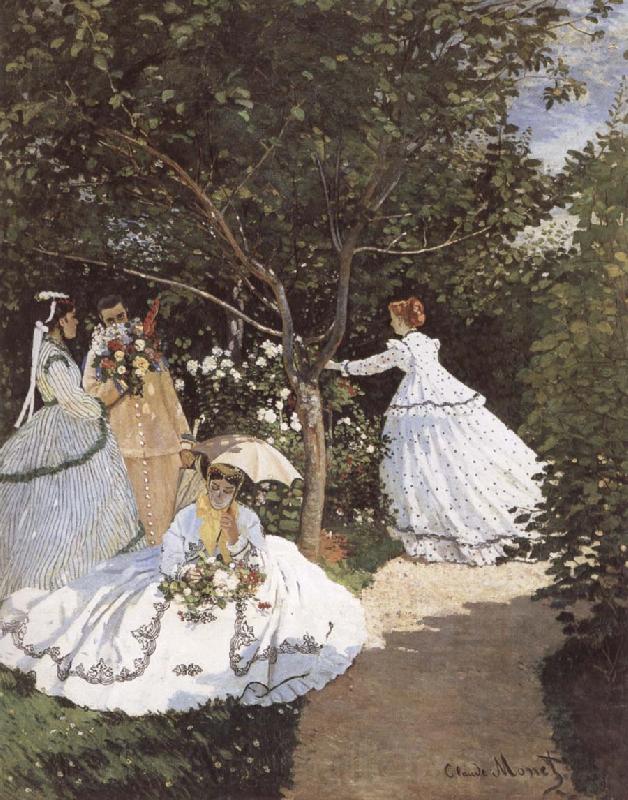 Edouard Manet Women in the Garden Norge oil painting art